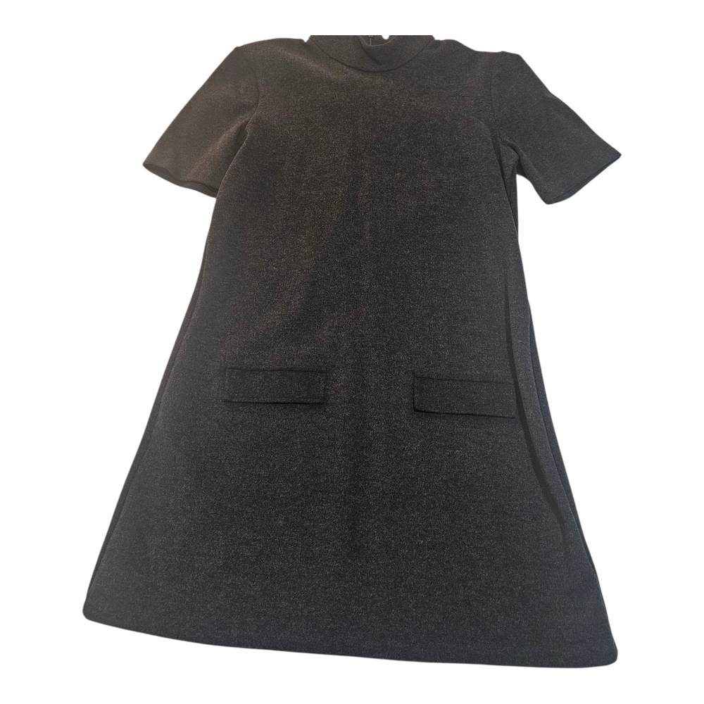Zara Black Short Sleeve Midi Dress